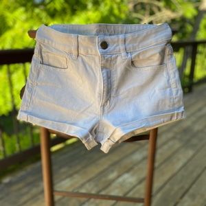 American Eagle Hi-Rise Shortie, Size 4, White